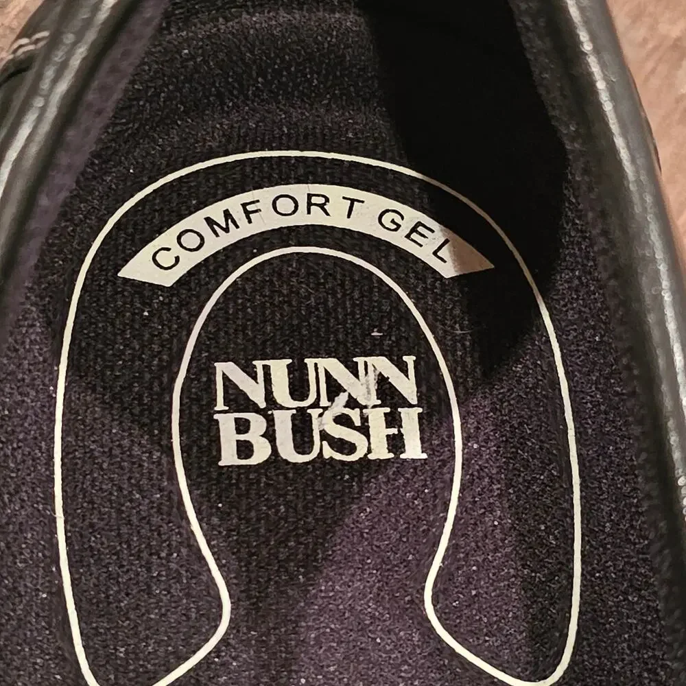 Nunn Bush Comfort Gel Loafers Men's Size 13M Black Leather Max Comfort Gel